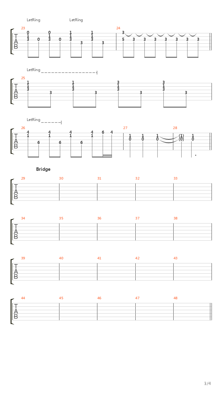 42吉他谱