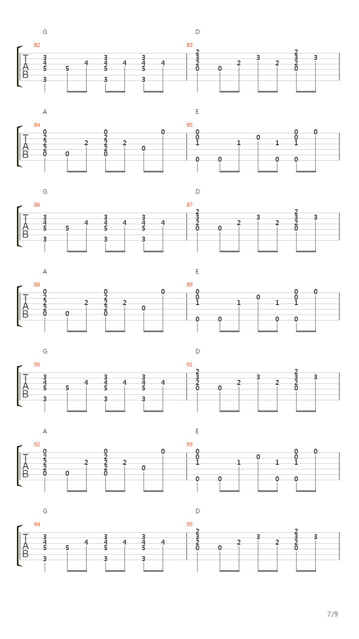 Amsterdam吉他谱