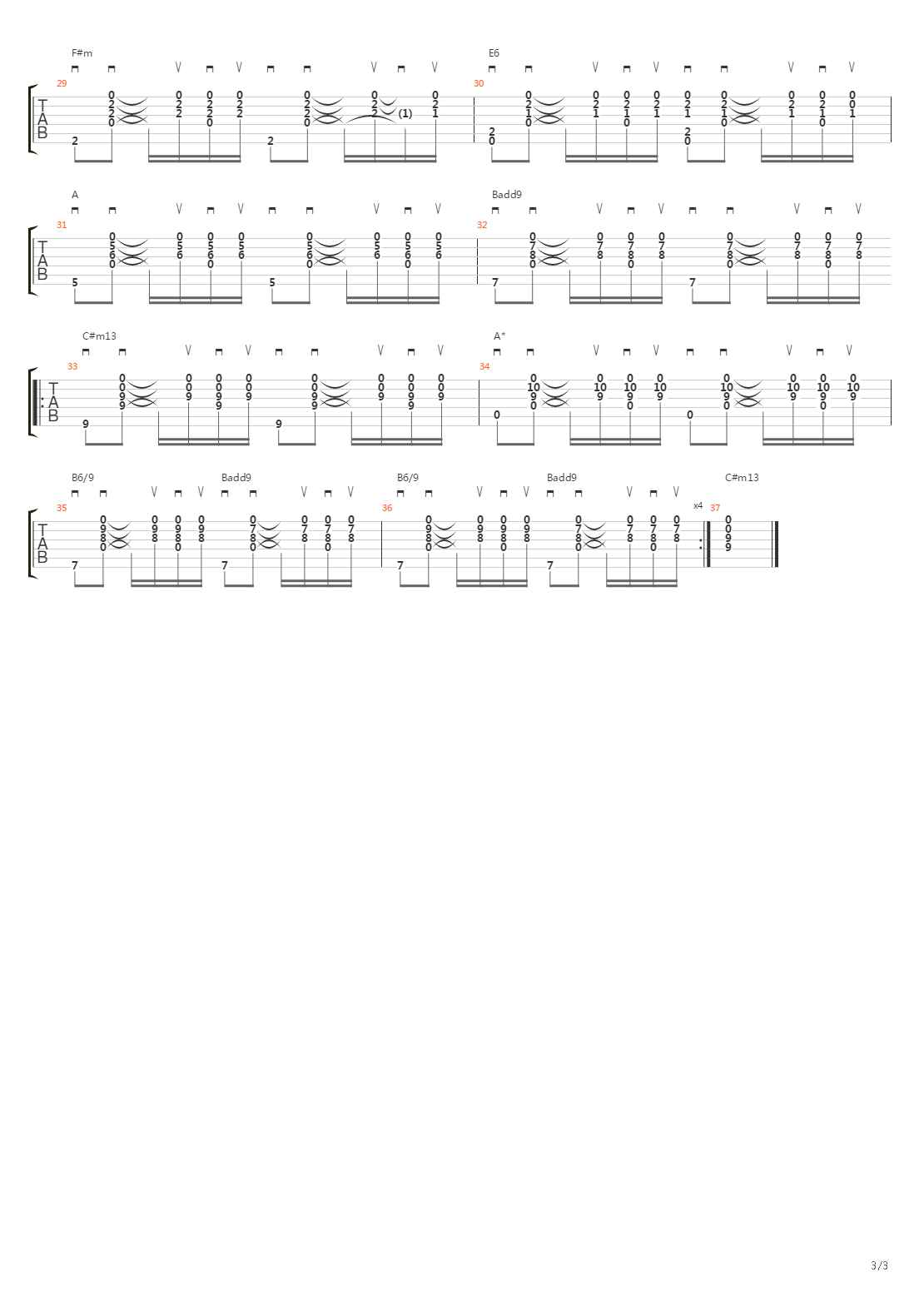 Spies吉他谱