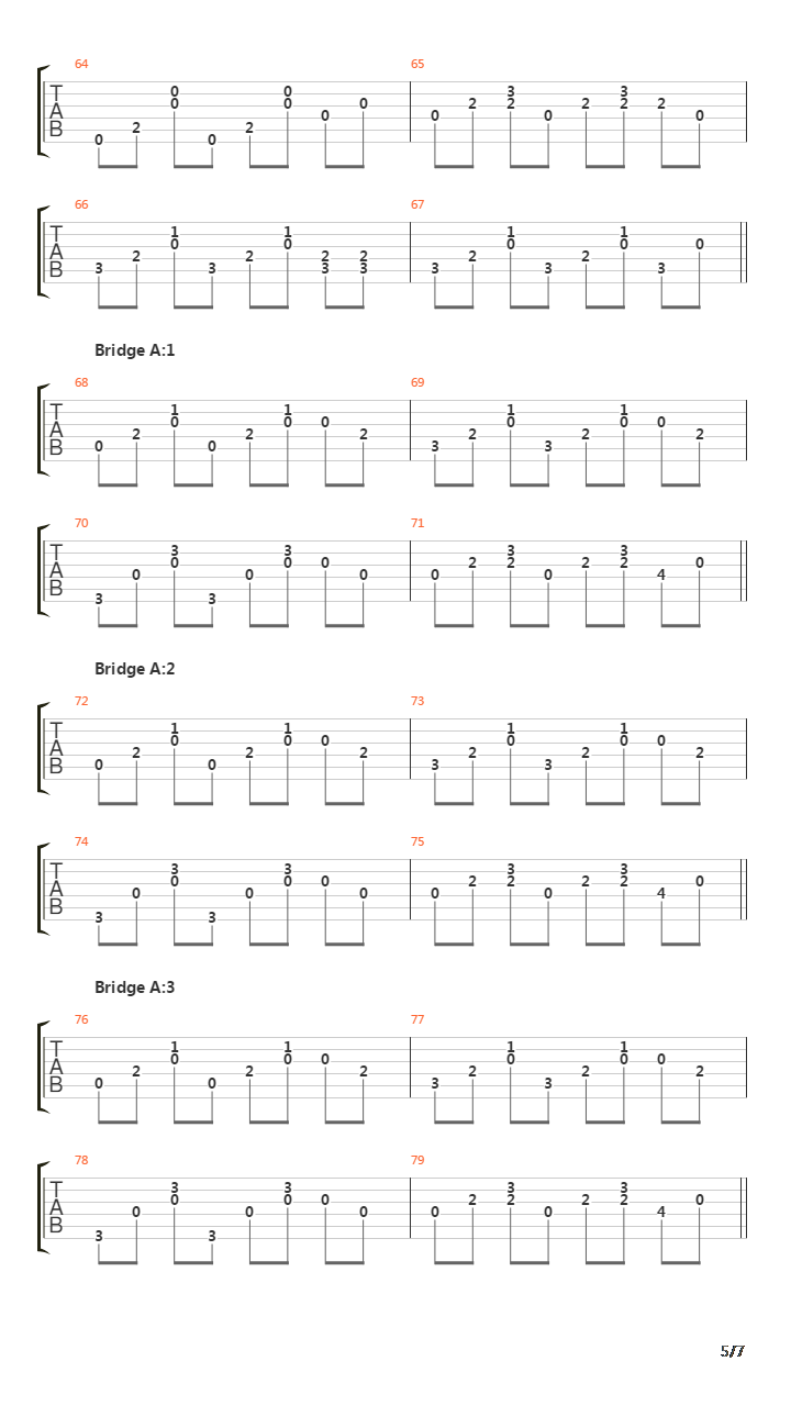 Little Things吉他谱