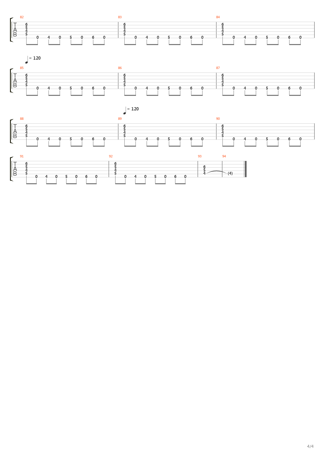 Agitated吉他谱