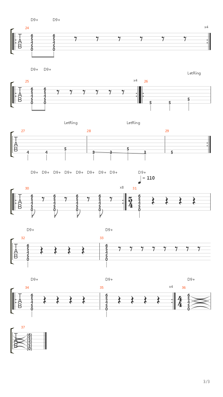 Agitated吉他谱