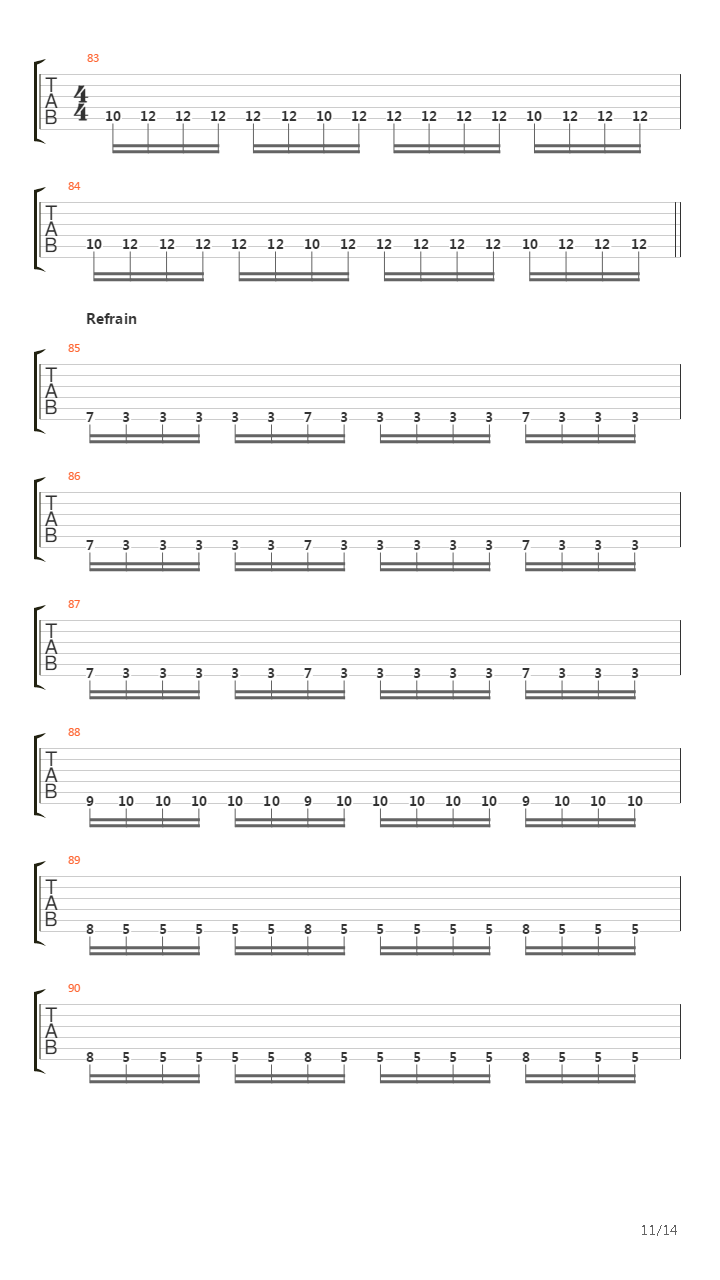 Assassin吉他谱