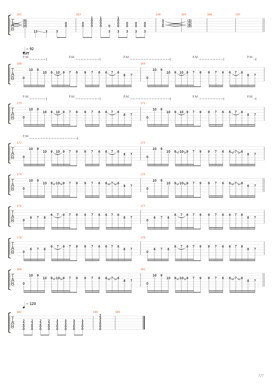 Cave吉他谱