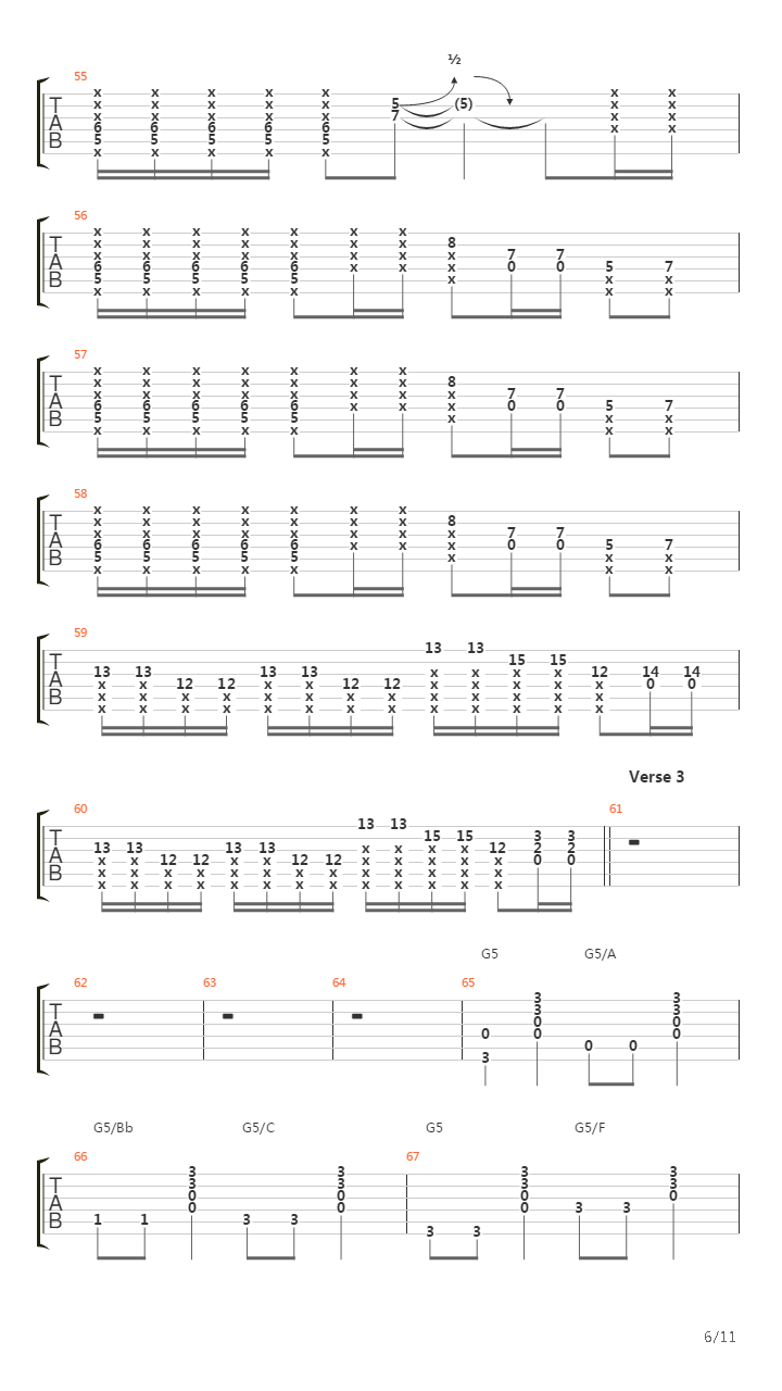 Cave吉他谱