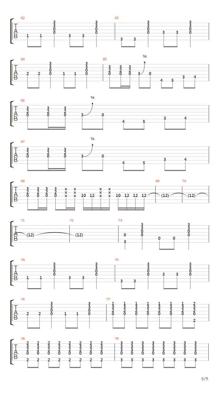 Cave吉他谱