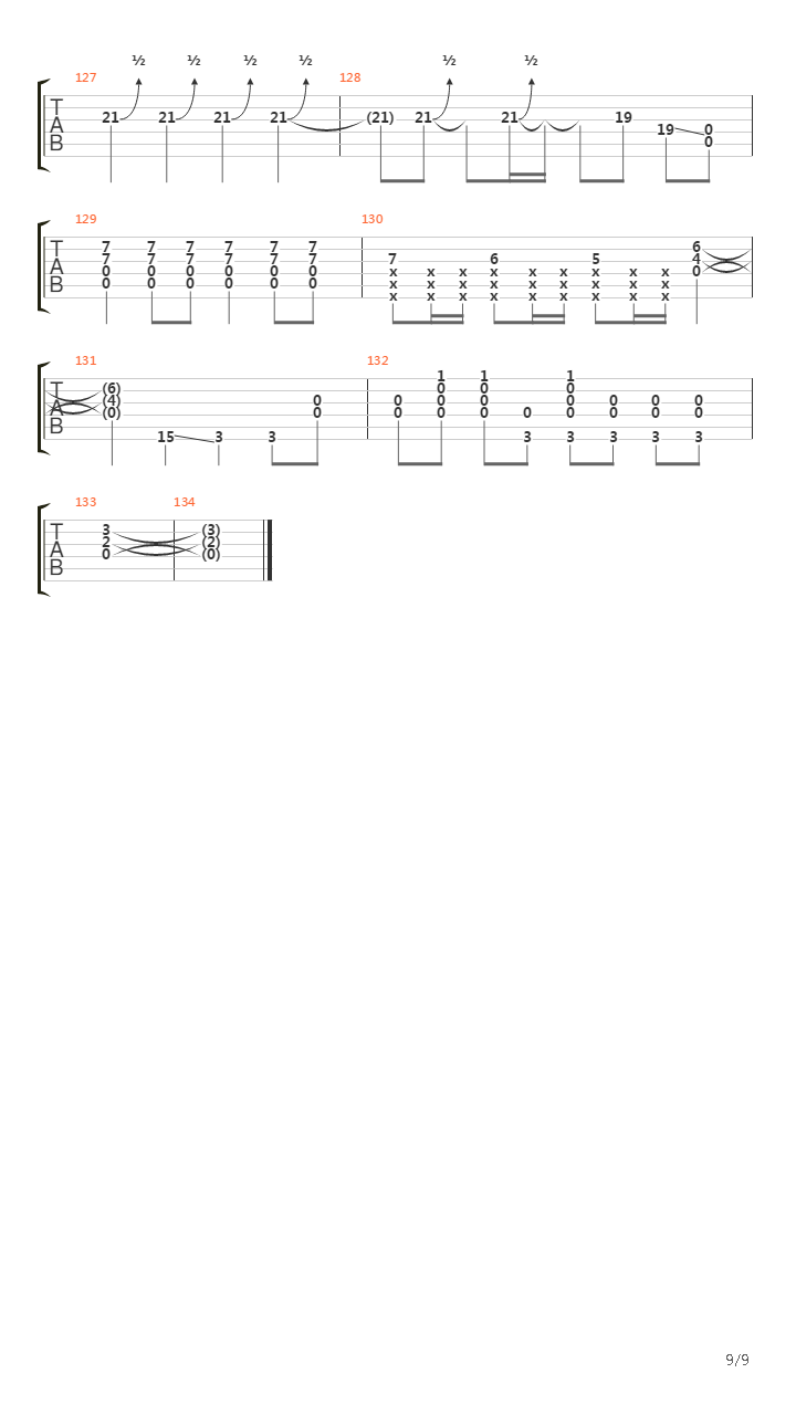 Cave吉他谱