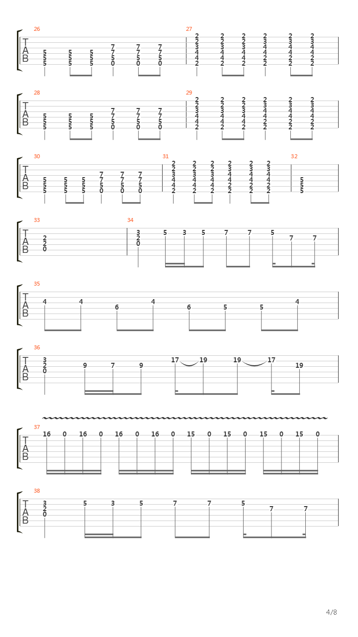 Coma吉他谱