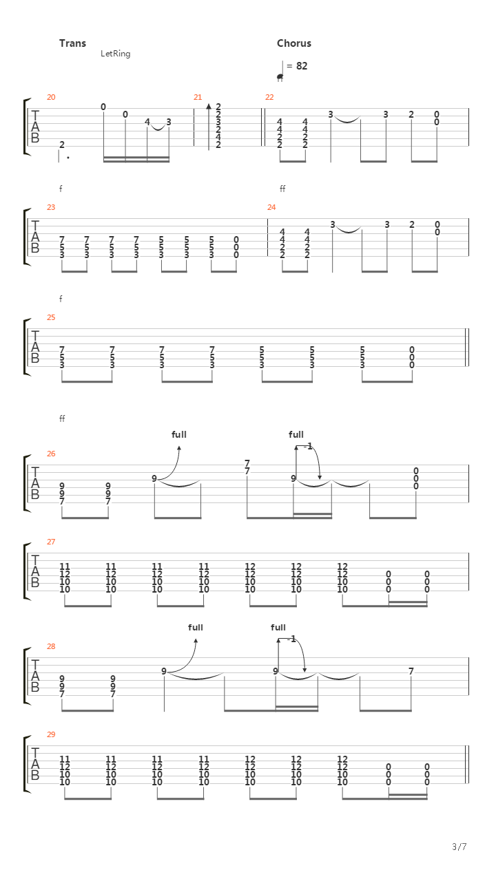 Escape吉他谱