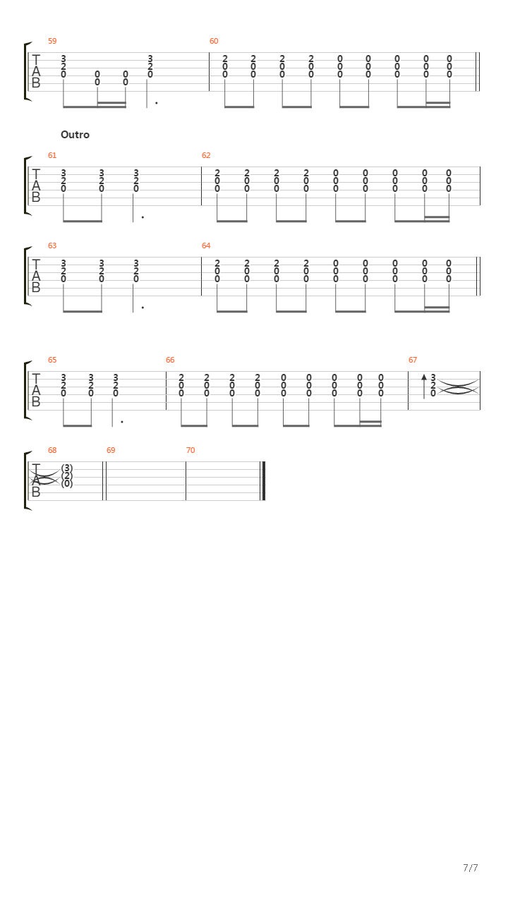 Escape吉他谱