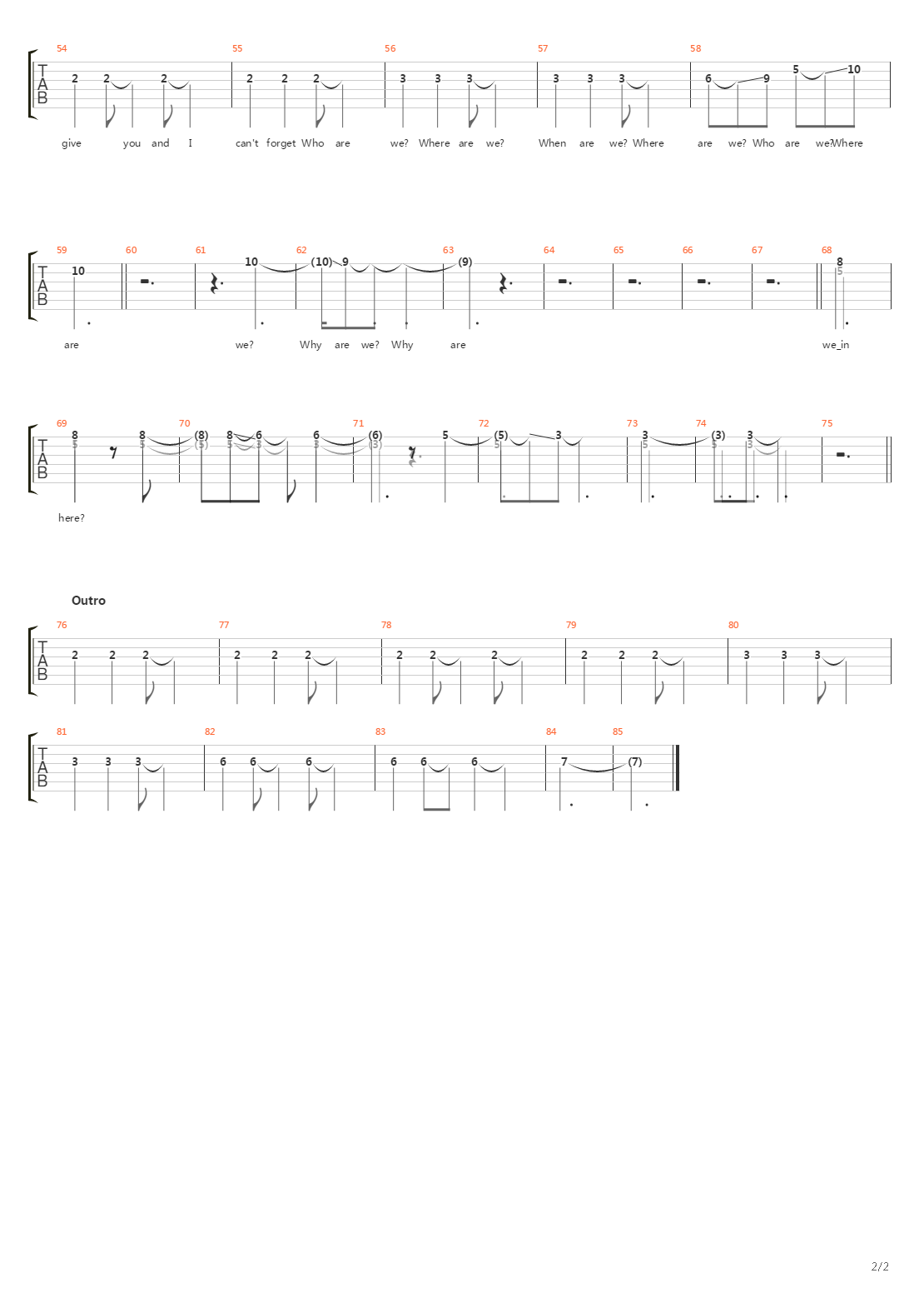 Exogenesis Symphony Part 1 Overture吉他谱