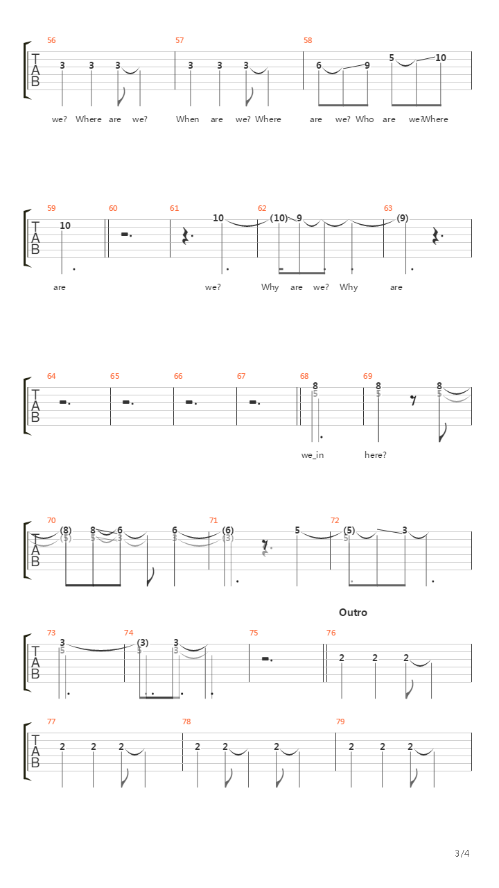 Exogenesis Symphony Part 1 Overture吉他谱