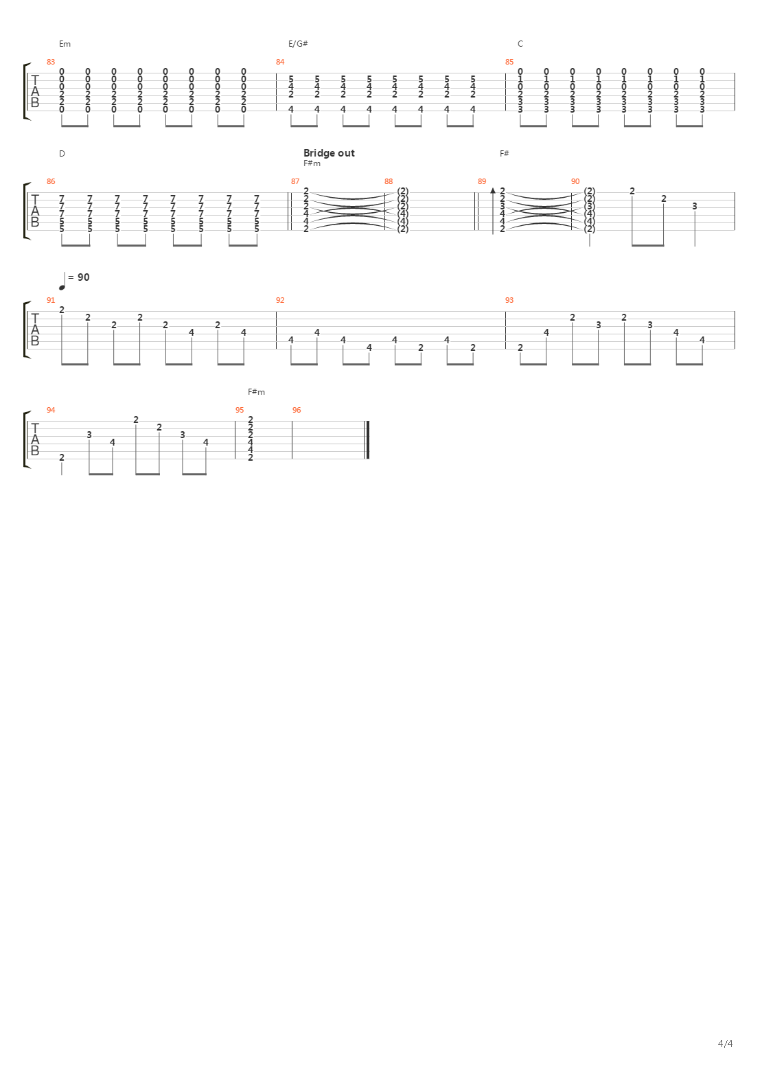 Fillip吉他谱