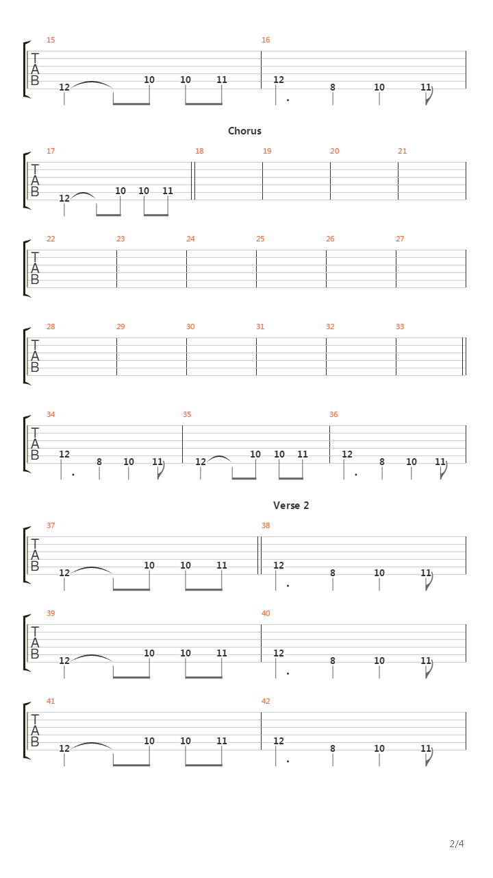 Fury吉他谱