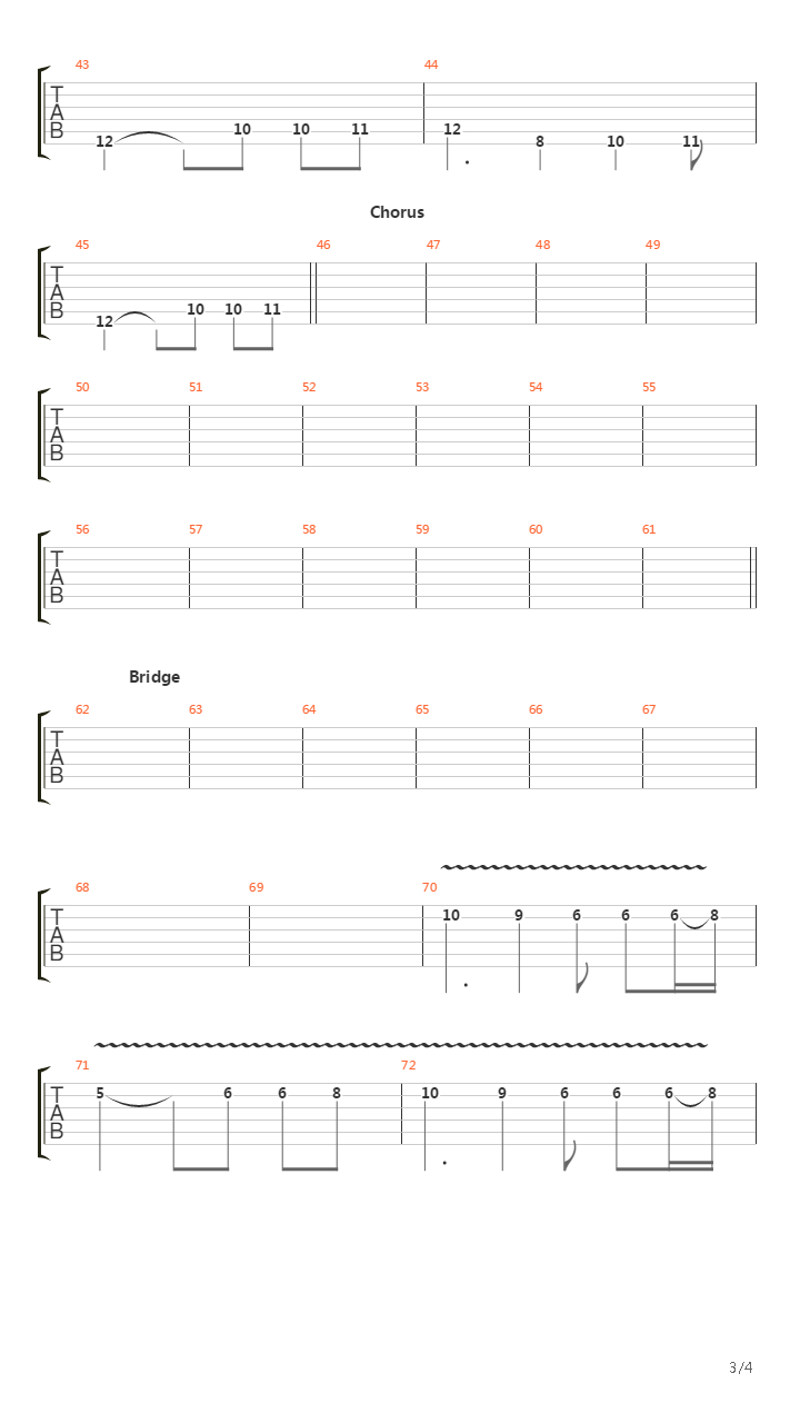 Fury吉他谱