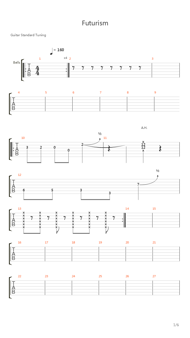 Futurism吉他谱