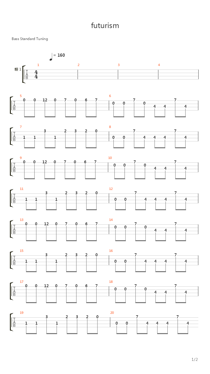 Futurism吉他谱