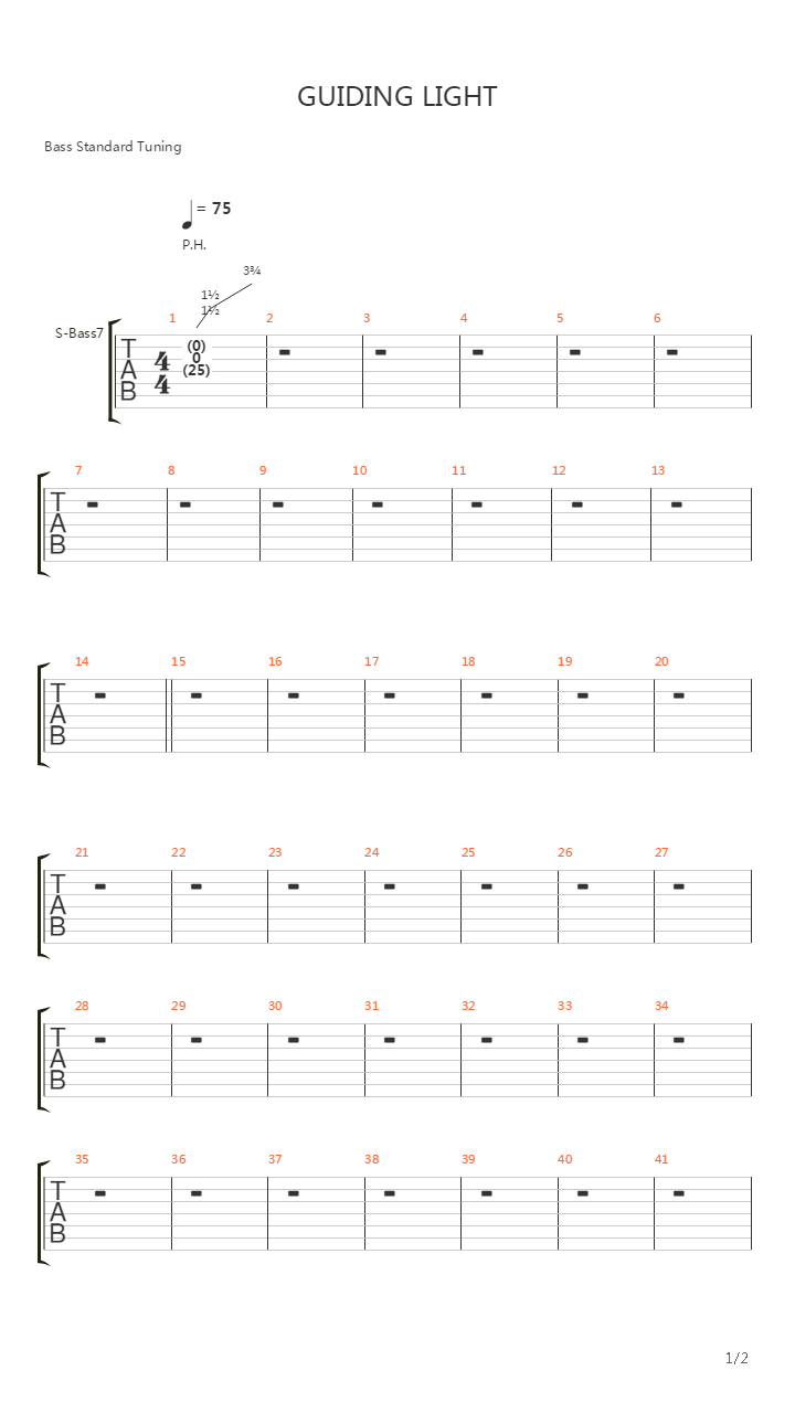 Guiding Light吉他谱