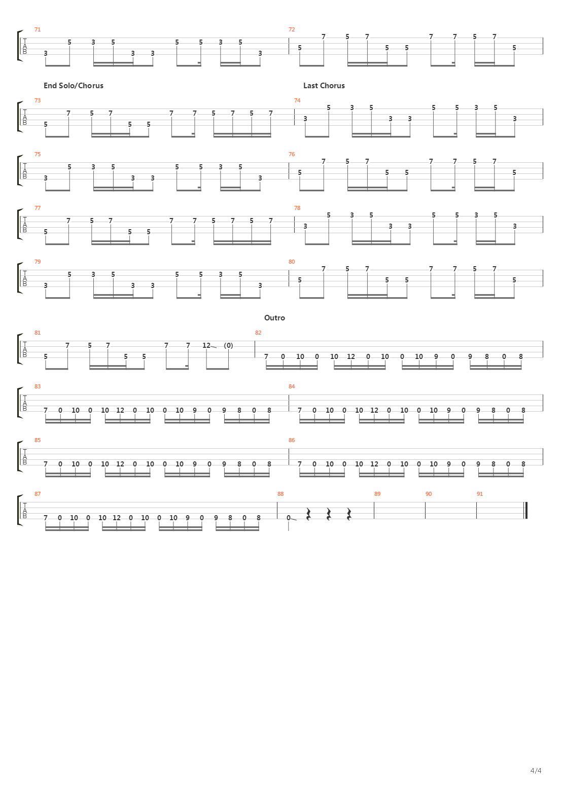 Hysteria吉他谱