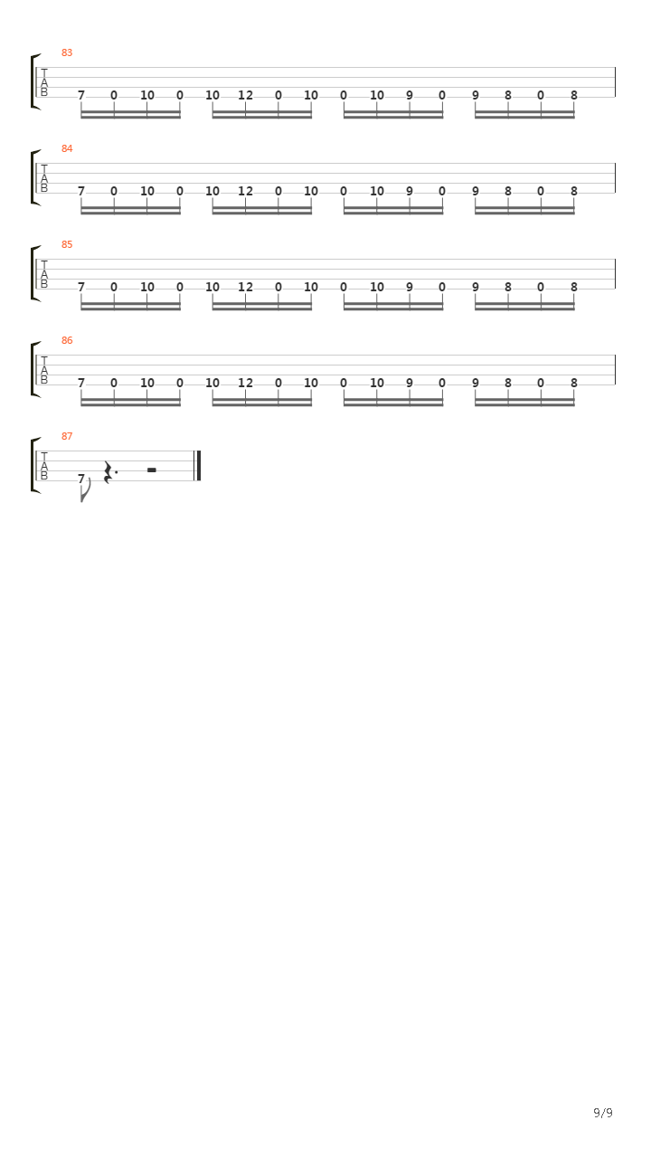 Hysteria吉他谱