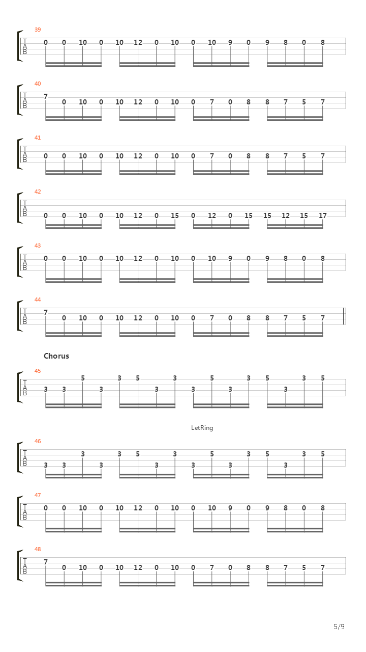 Hysteria(10)吉他谱