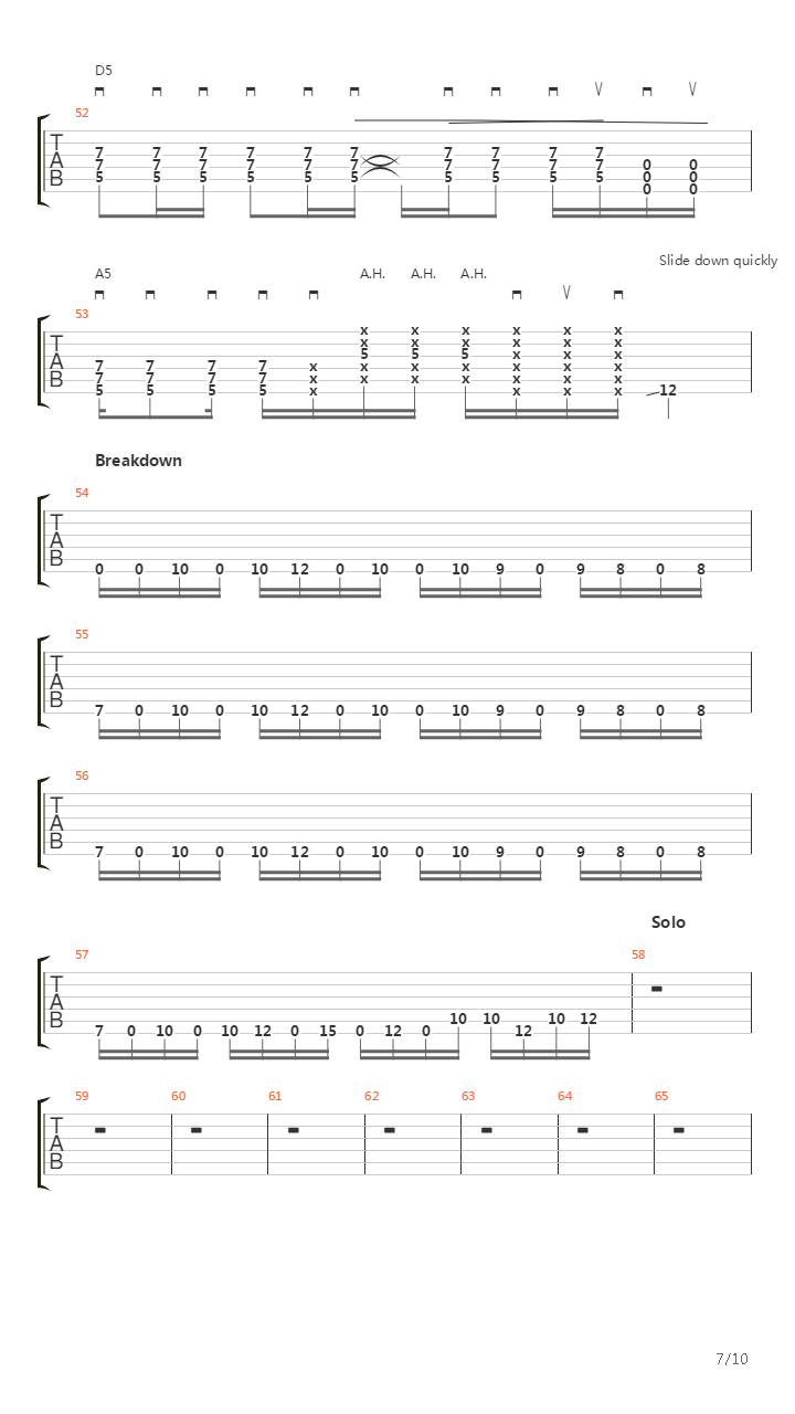 Hysteria吉他谱