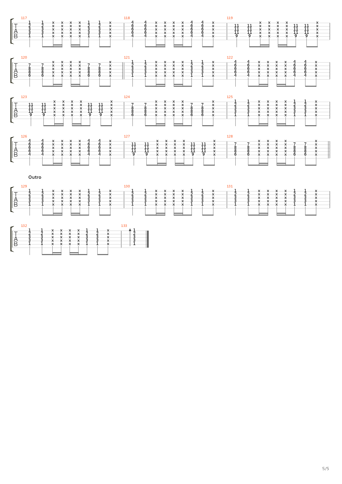 Map Of The Problematique吉他谱