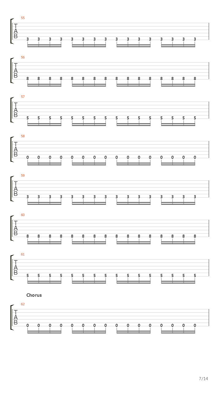 Map Of The Problematique吉他谱