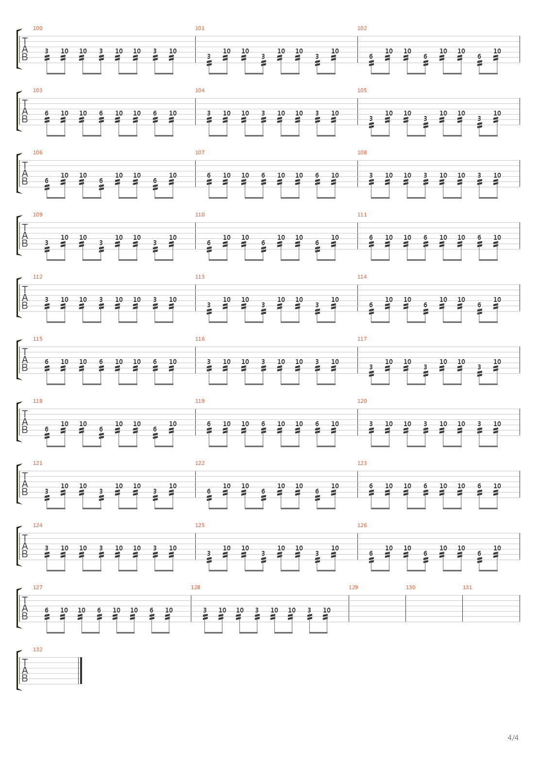 Map Of The Problematique吉他谱