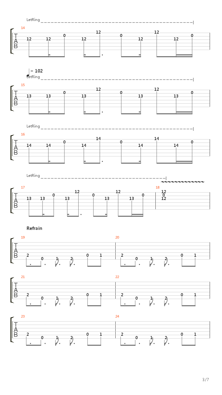 Minimum吉他谱