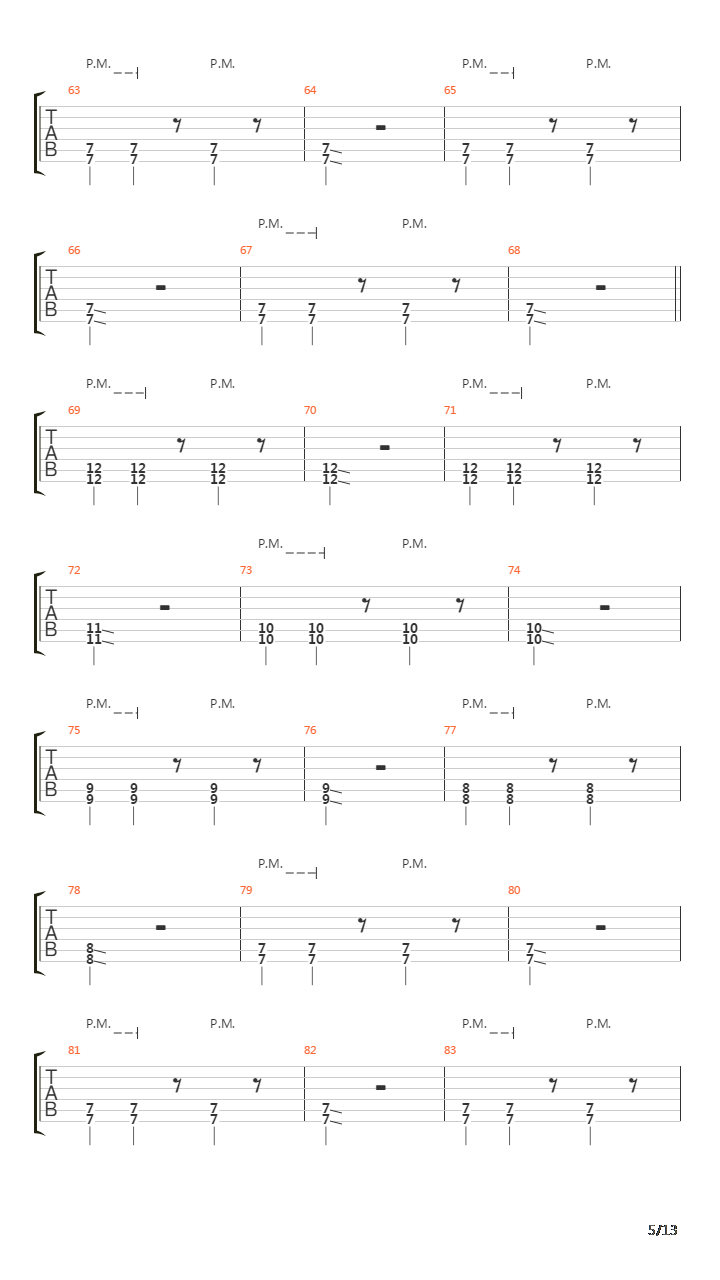 Mk Ultra吉他谱