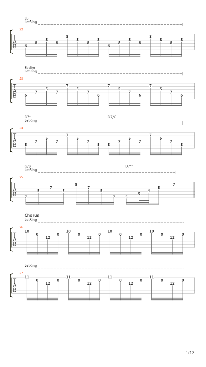 Screenager吉他谱