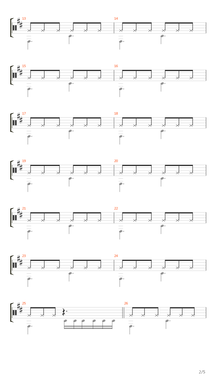 Soldiers Poem吉他谱