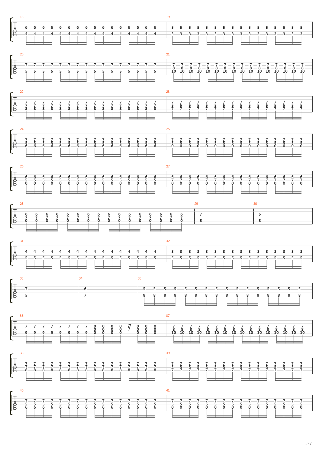 Stockholm Syndrome吉他谱