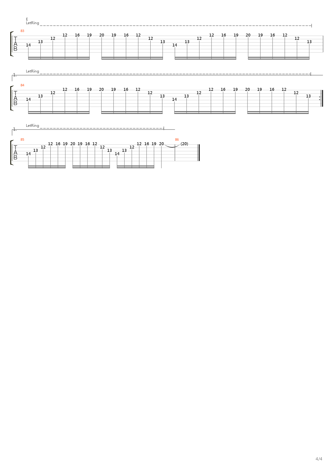 Sunburn吉他谱