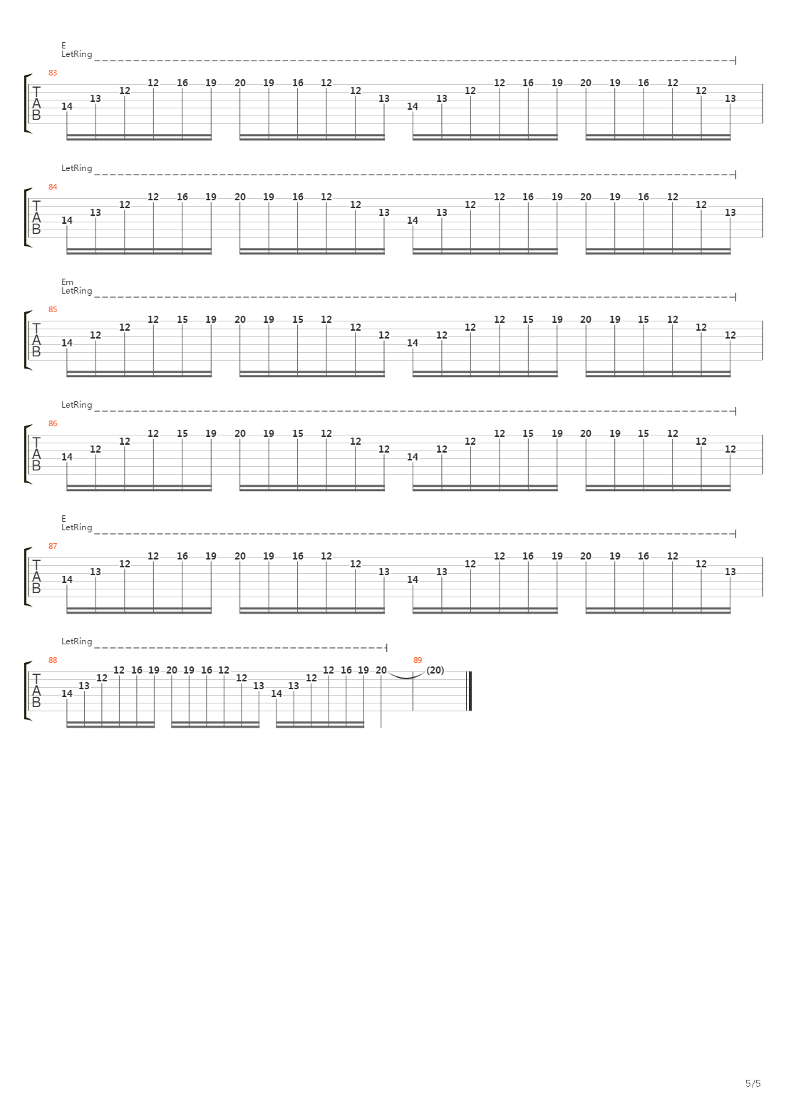 Sunburn吉他谱