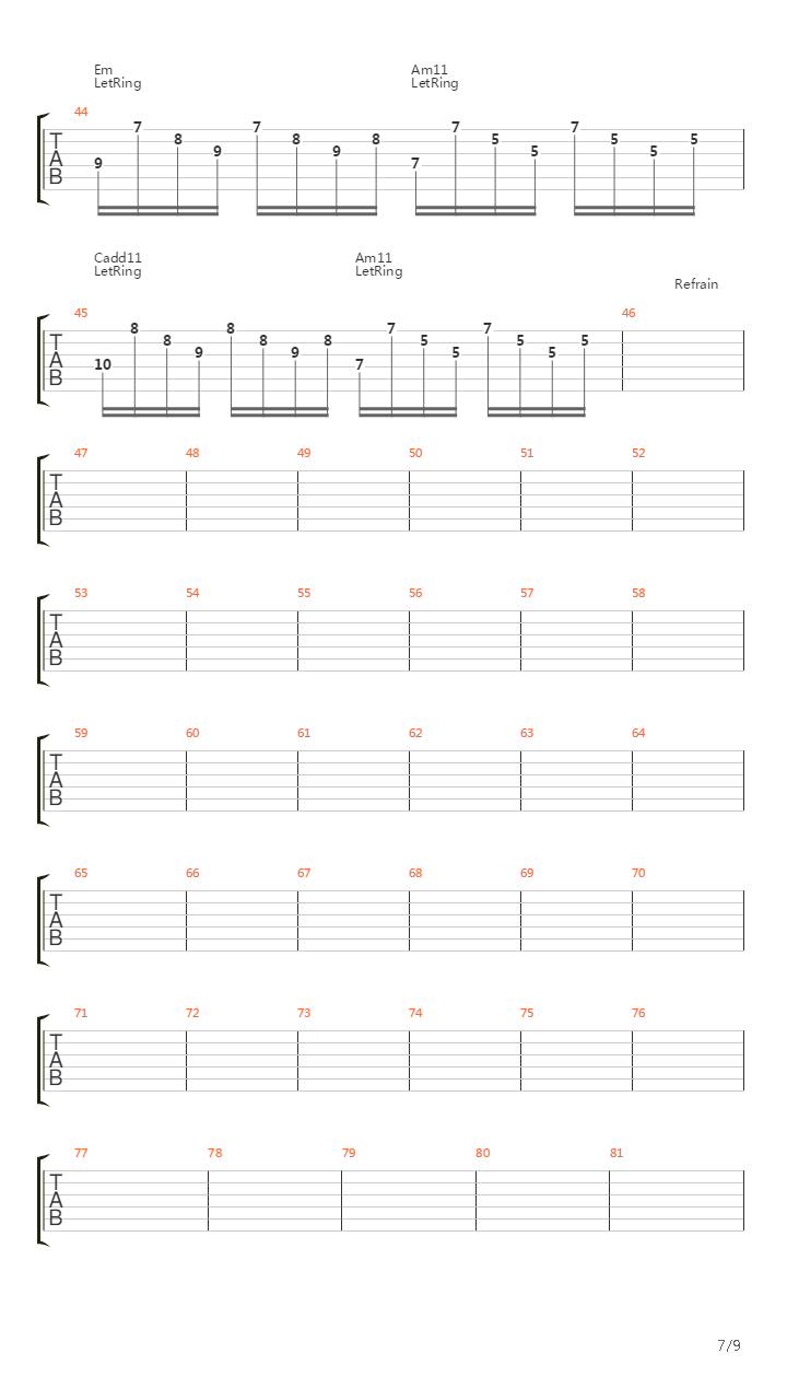 Sunburn吉他谱