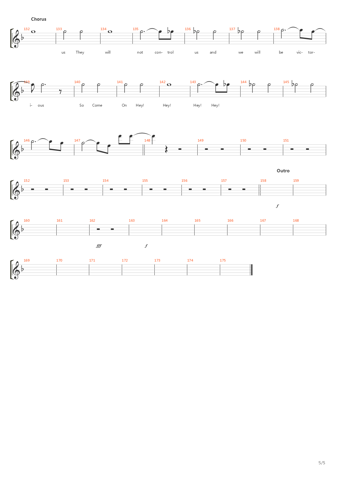 Uprising吉他谱