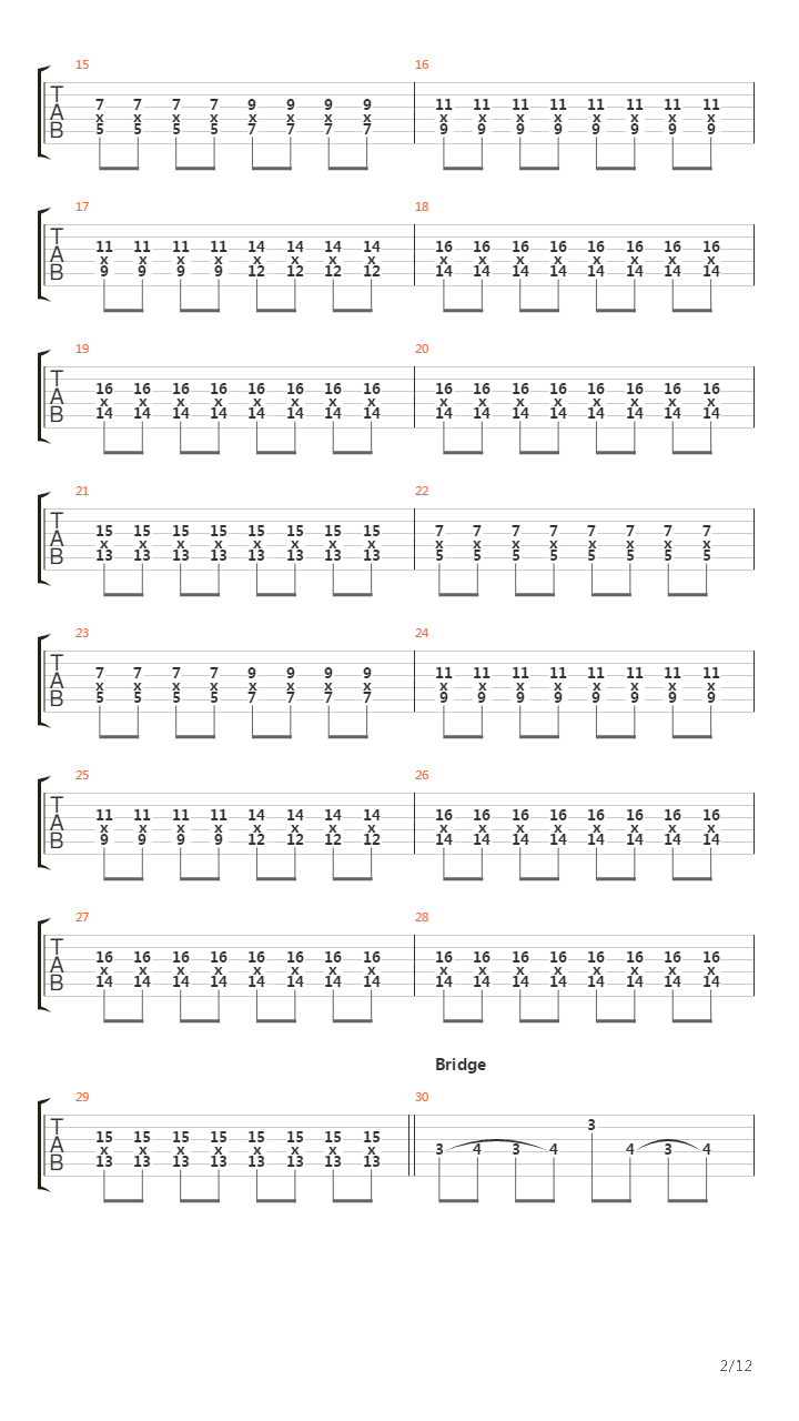 Tsp吉他谱
