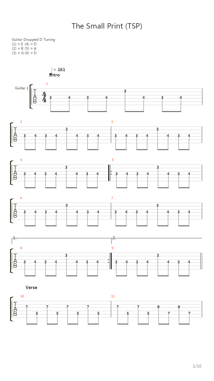 Tsp吉他谱