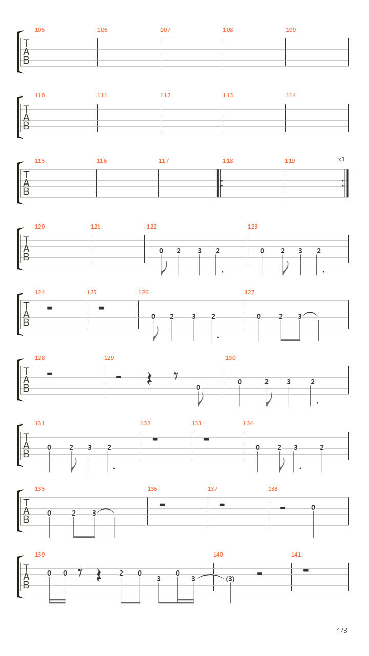 Another Brick In The Wall Part 1-2-3吉他谱