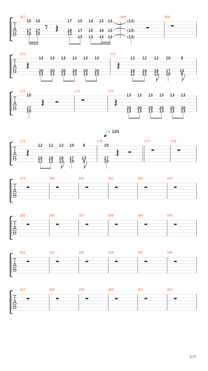 Another Brick In The Wall Part 1-2-3吉他谱