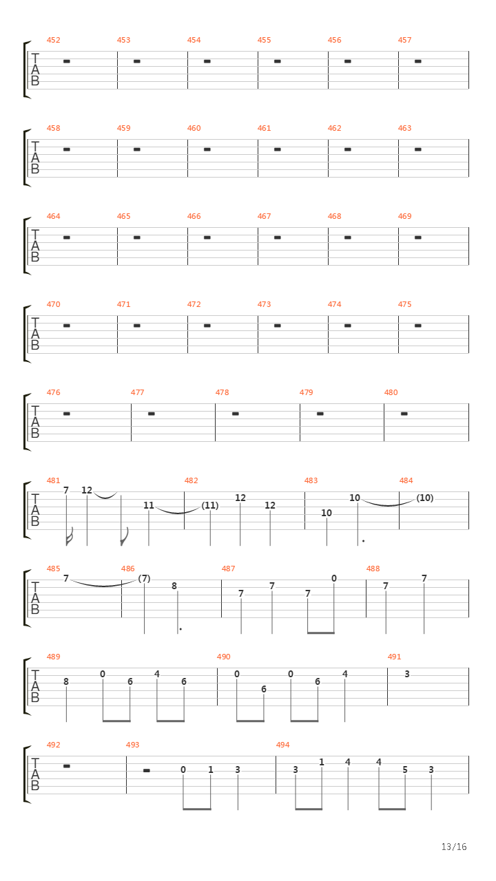 Atom Heart Mother吉他谱