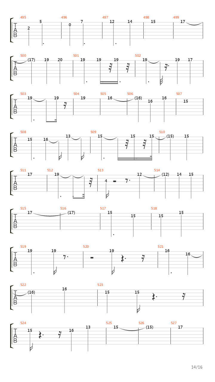 Atom Heart Mother吉他谱