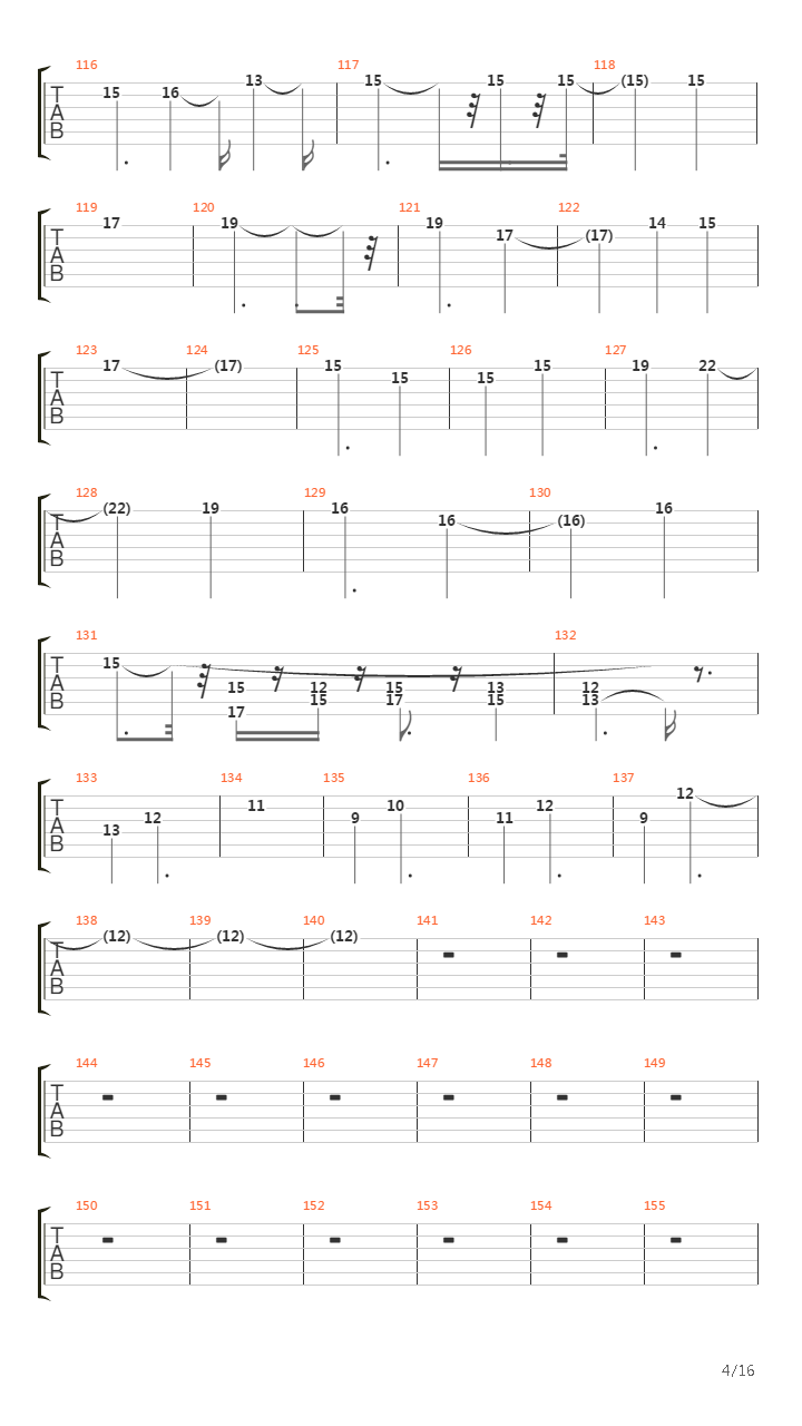 Atom Heart Mother吉他谱