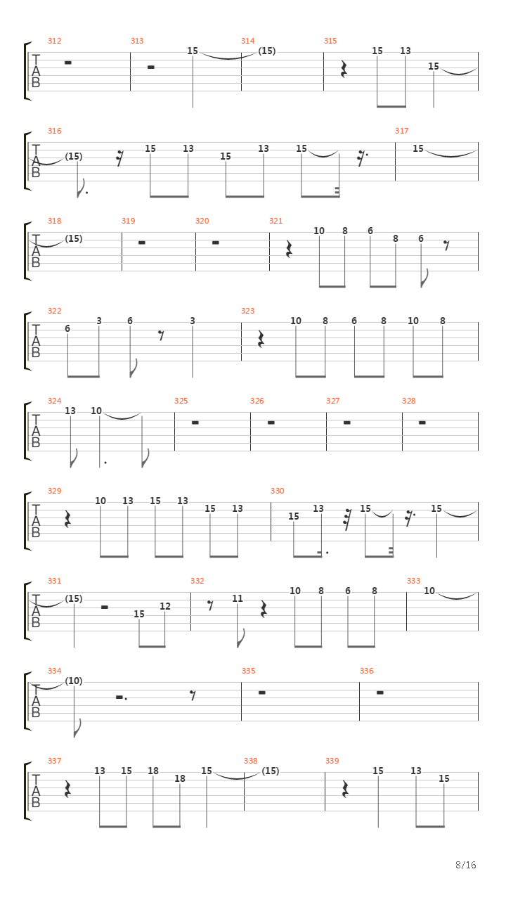 Atom Heart Mother吉他谱