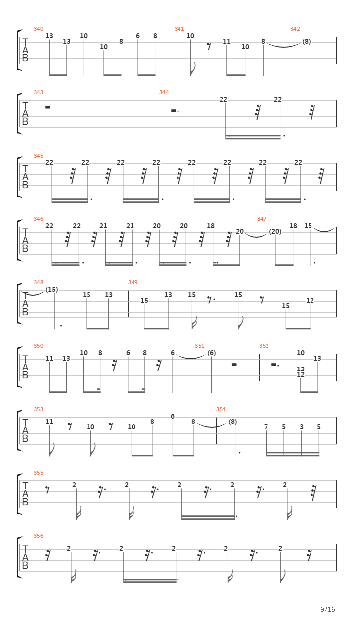 Atom Heart Mother吉他谱