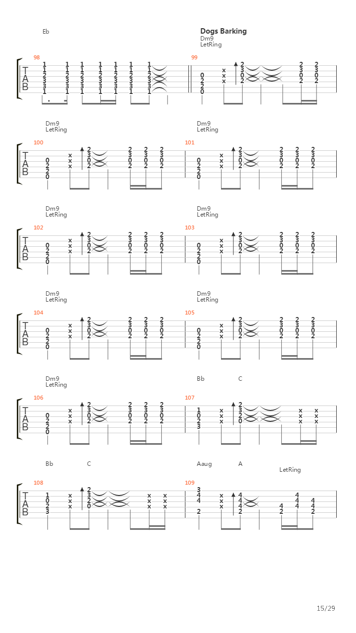 Dogs吉他谱