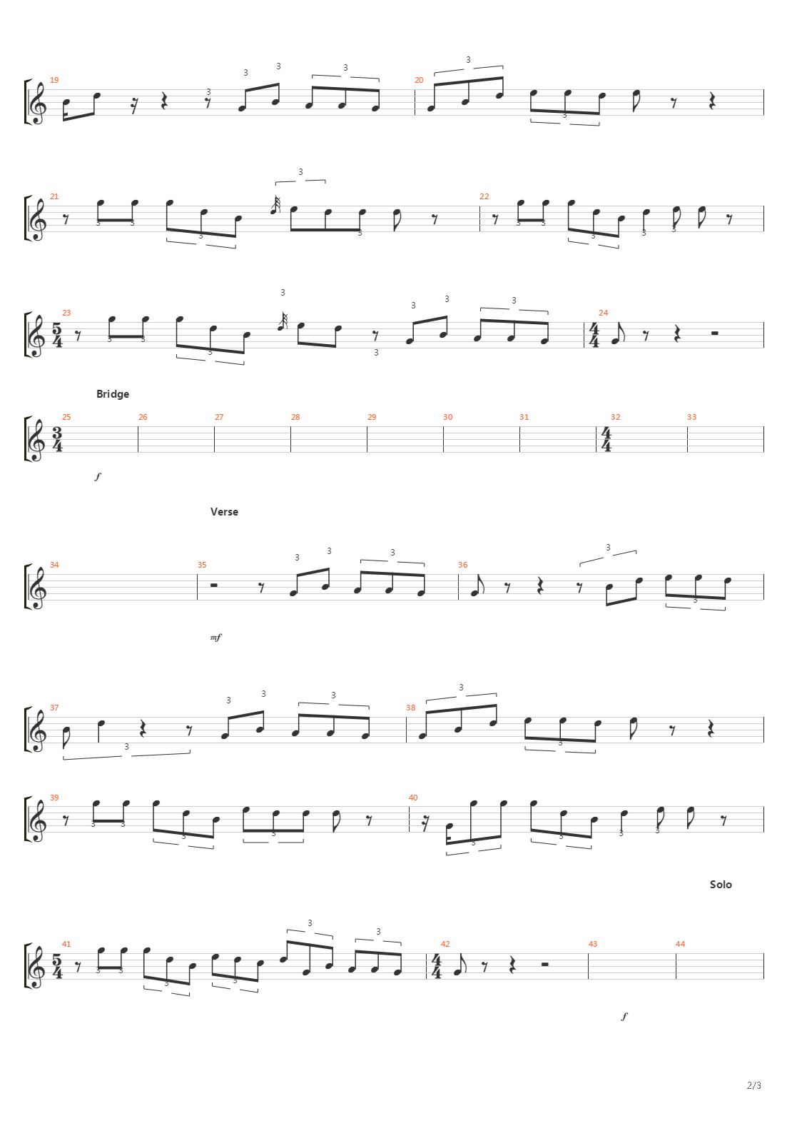 On The Turning Away吉他谱