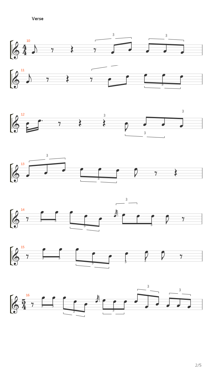 On The Turning Away吉他谱